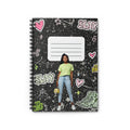 Slay Girl Doodle Spiral Notebook — Ruled Journal for Teens, Back-to-School Notes