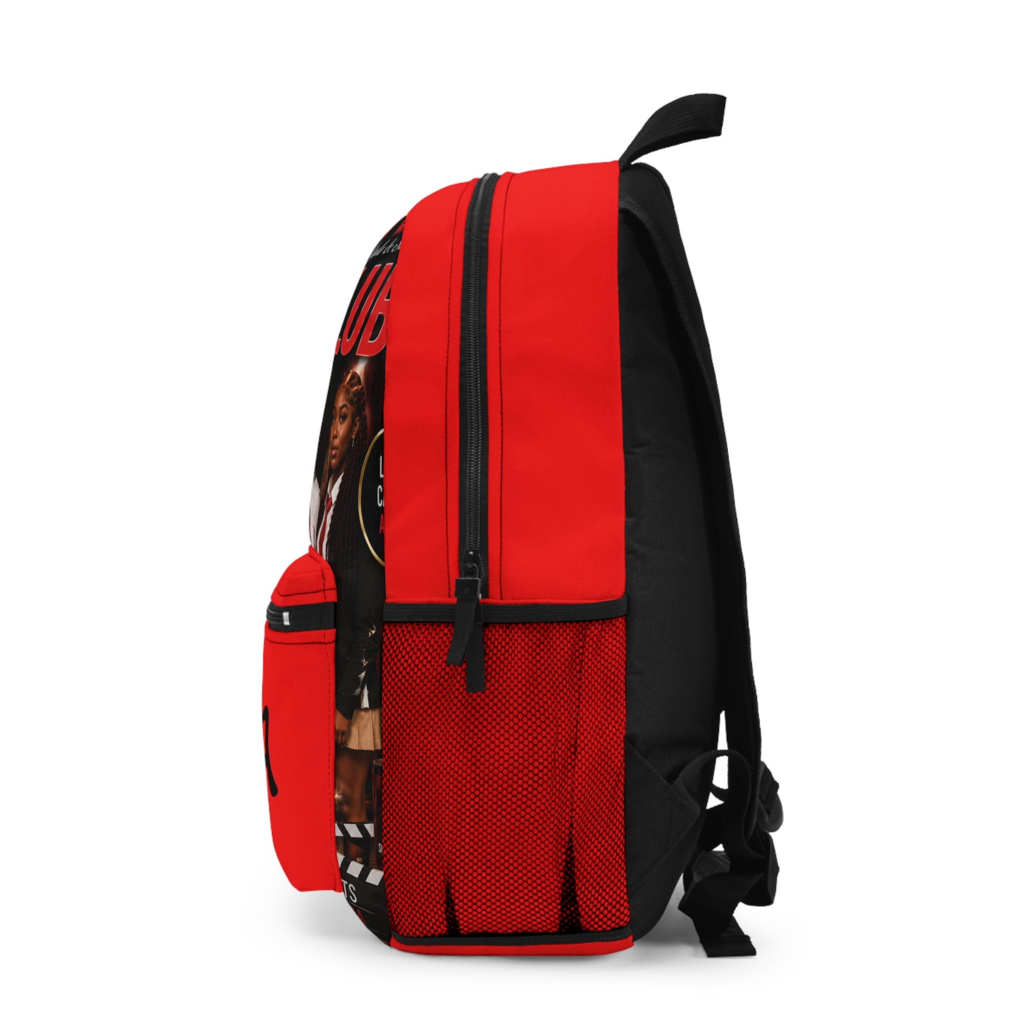Drama Club Backpack — Personalized "Miyya" Red School Bag