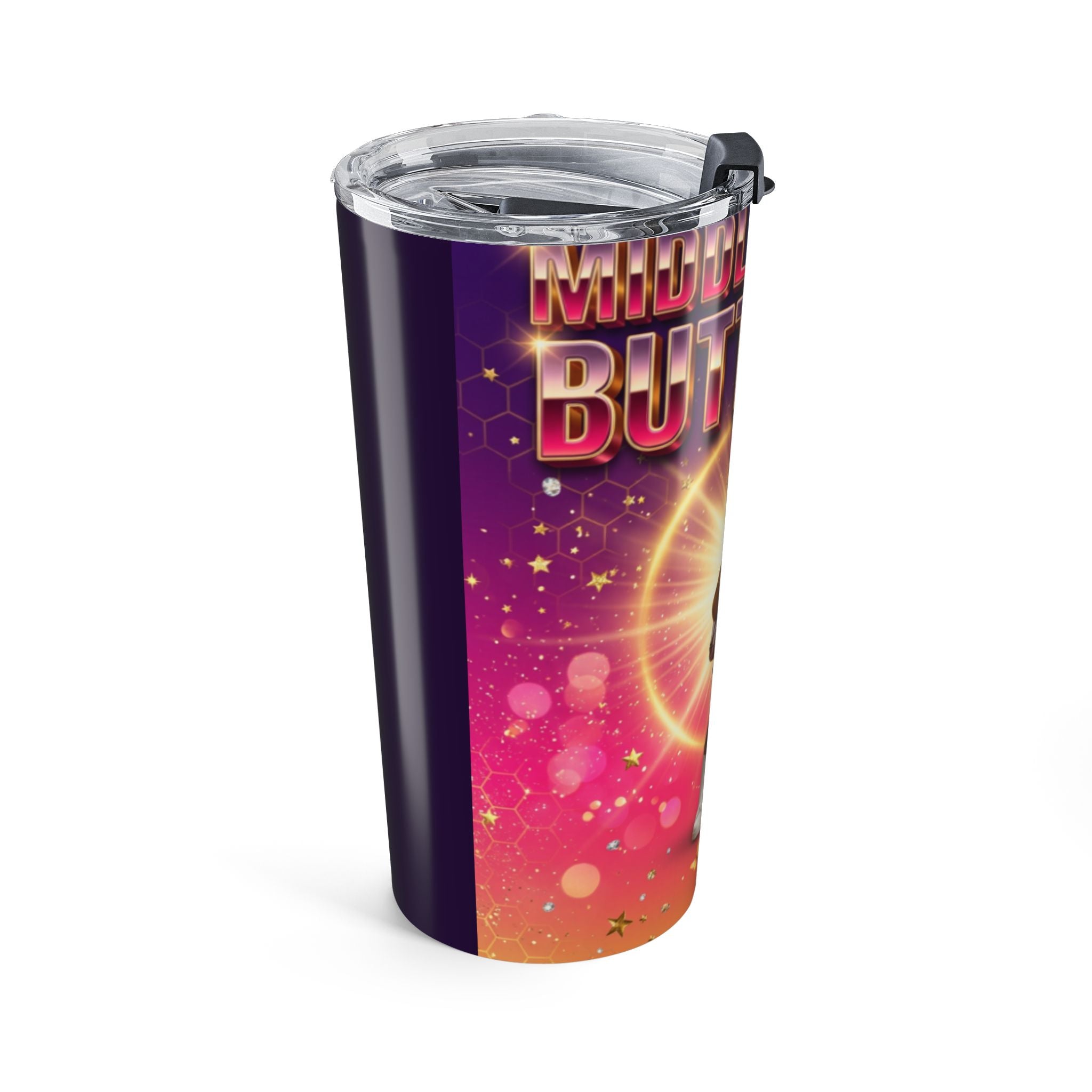 20oz Tumbler — "Middle School Flutterby" Cute Schoolgirl Character Travel Cup