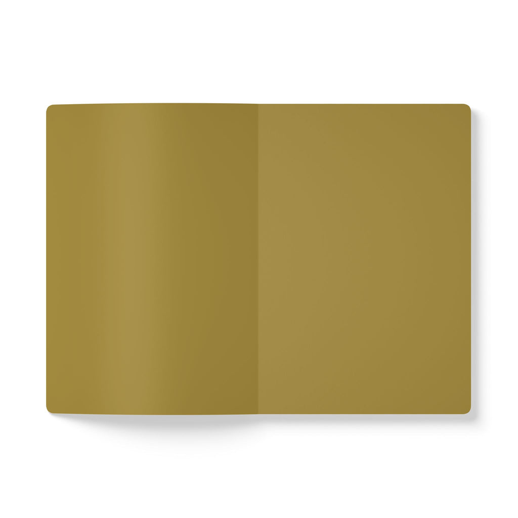 Believe in Yourself Softcover Journal — Empowering Brown & Gold Motivational Notebook
