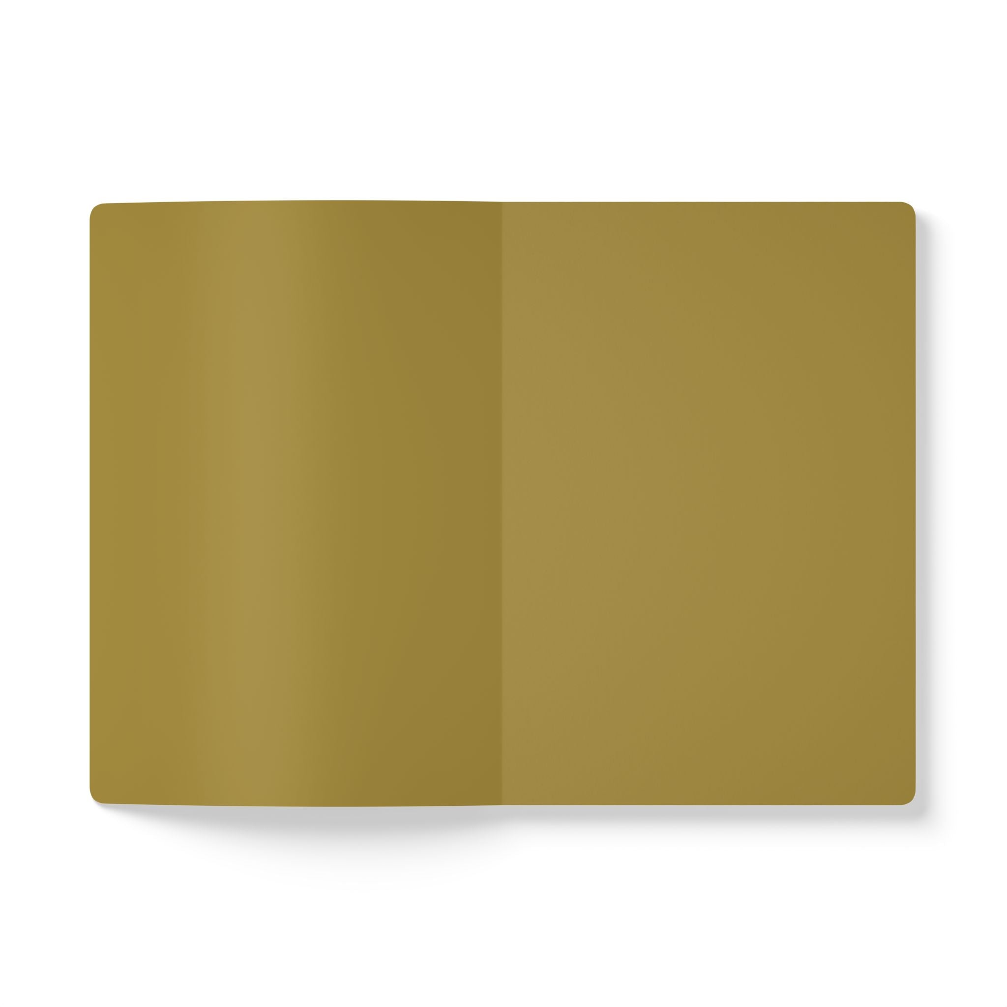 Believe in Yourself Softcover Journal — Empowering Brown & Gold Motivational Notebook