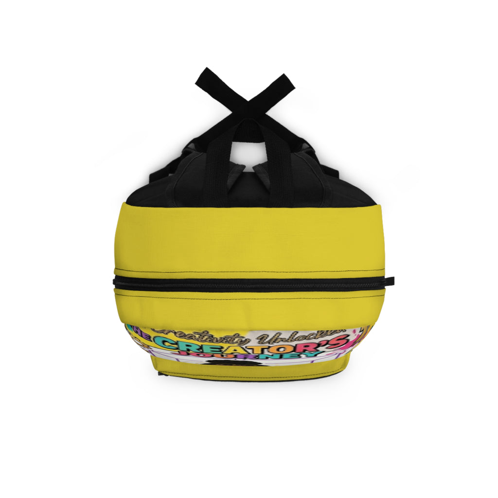 The Creator's Journey Backpack — Personalized "Ashley" Yellow Artist Journal Pack