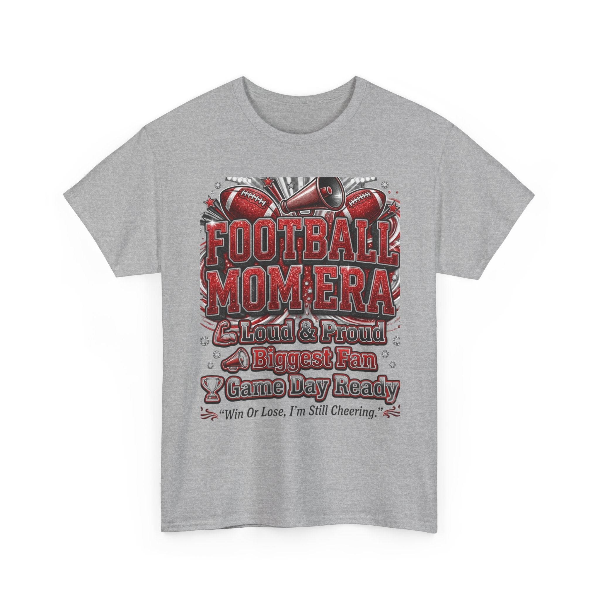 Football Mom Era T‑Shirt — Proud Mom, Biggest Fan, Game Day Ready Tee