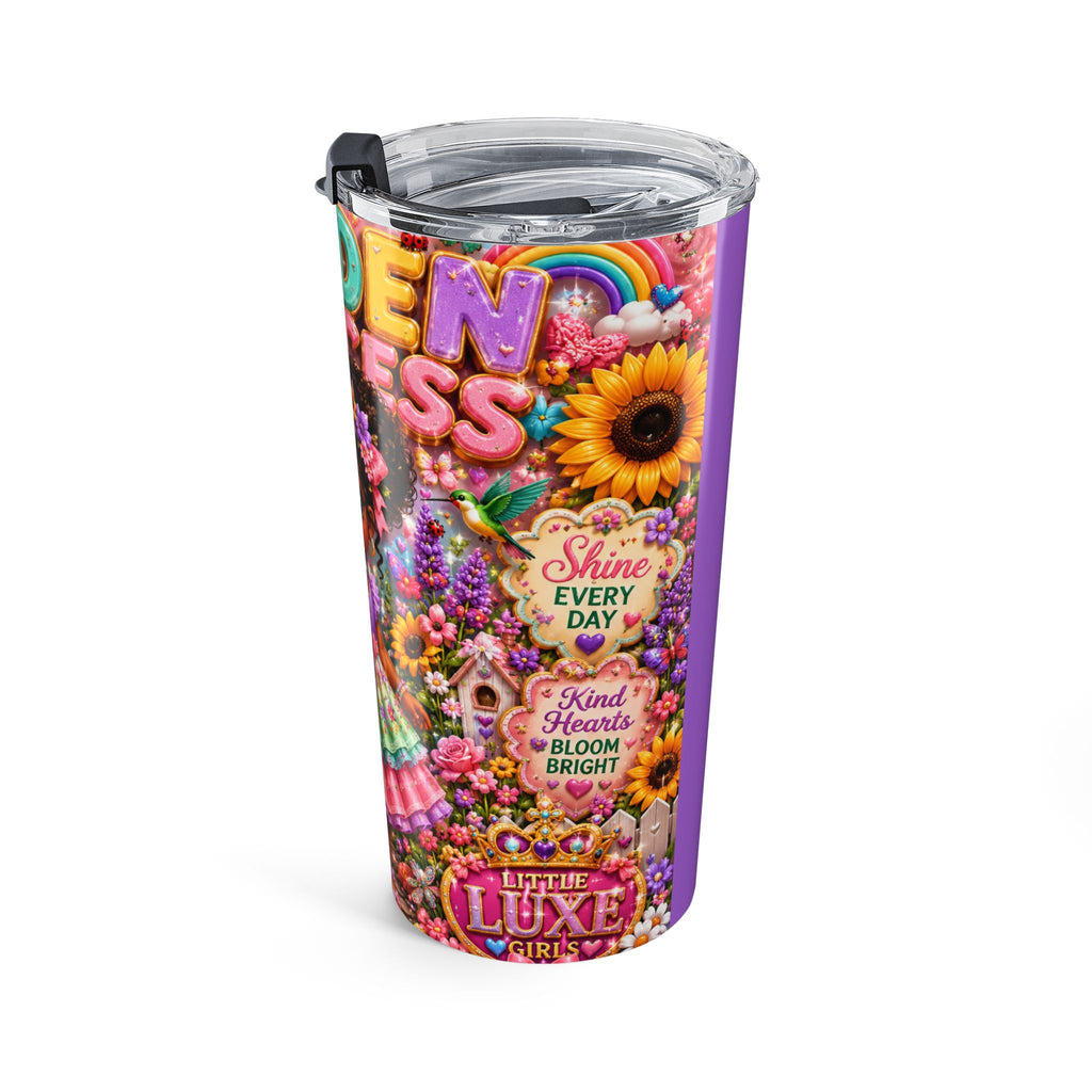 20oz Floral ‘Garden Princess’ Insulated Tumbler — Cute Kids Travel Cup