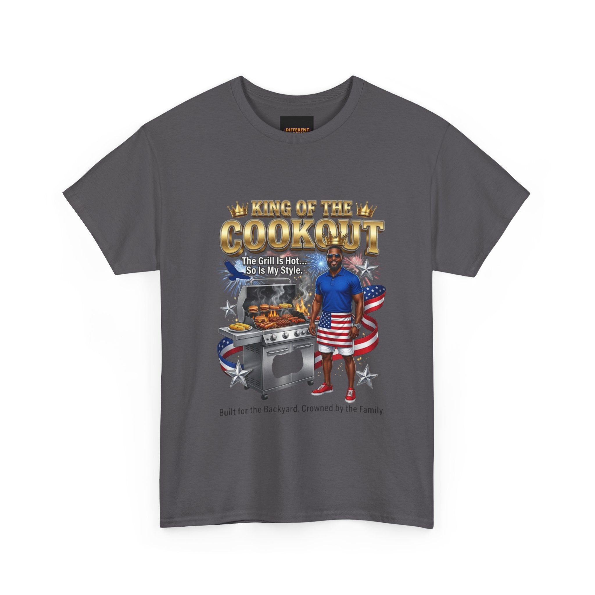 Patriotic Grill Master T‑Shirt — "King of the Cookout" BBQ Tee
