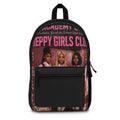 Preppy Girls Club Pink Backpack – Trendy School Bag with Retro Girl Squad Design