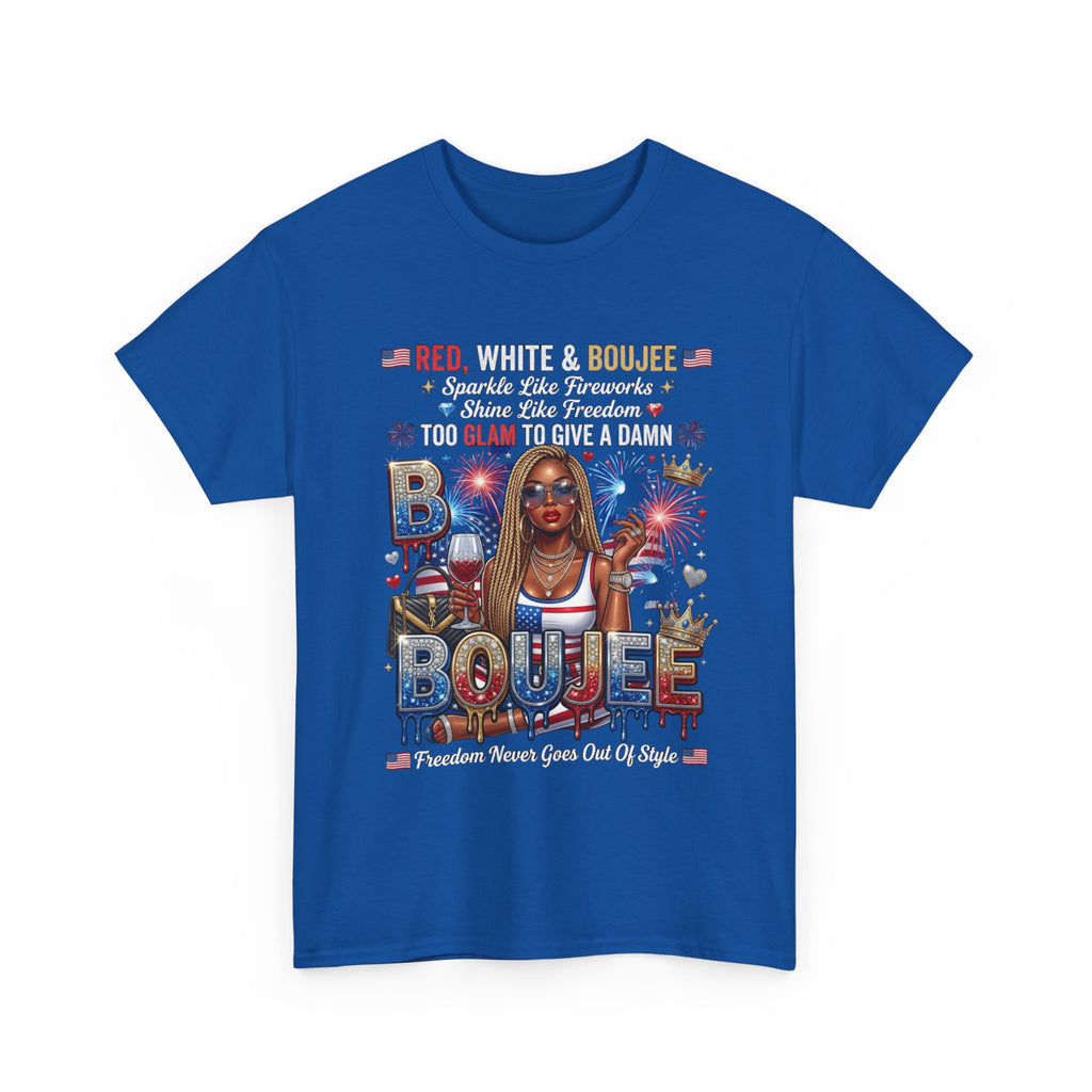 Boujee Babe Tee — Patriotic Glam 'Boujee' Graphic T-Shirt