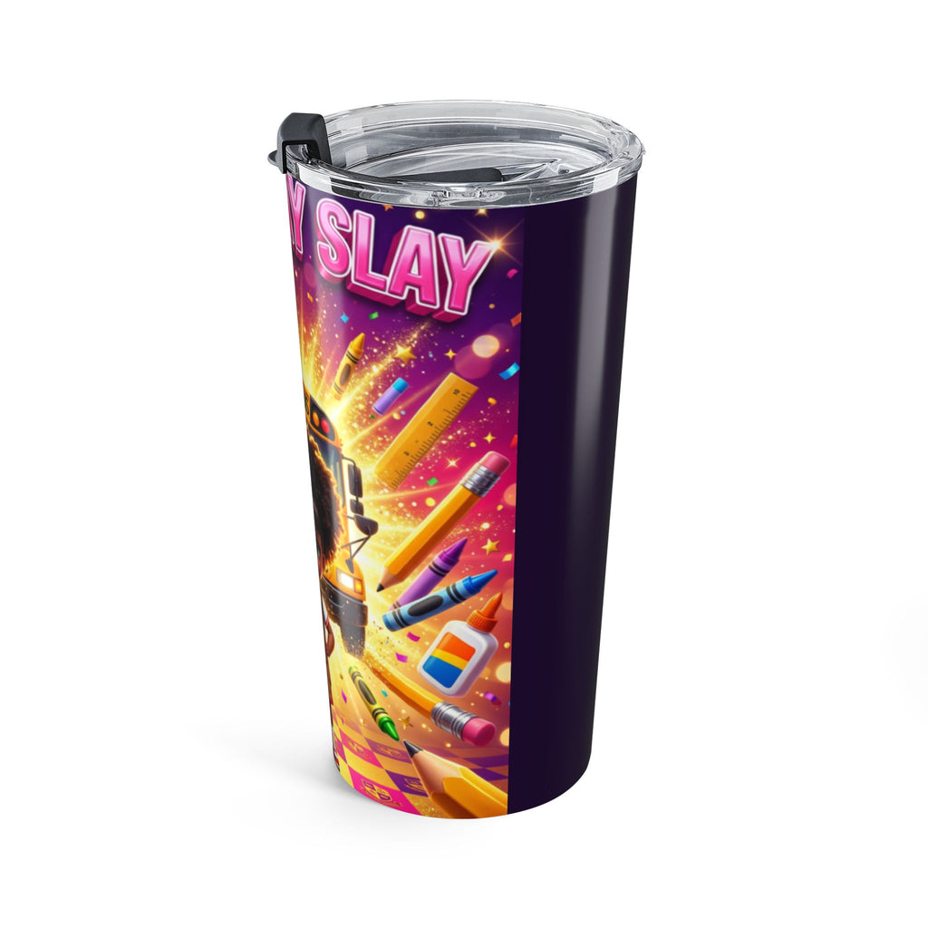 20oz First Day of School Tumbler — Cute School Bus Kids Travel Cup