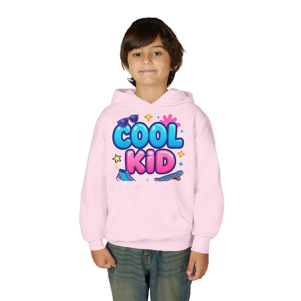 Cool Kid Youth Hoodie — Fun Colorful Skate & Sunglasses Graphic Sweatshirt