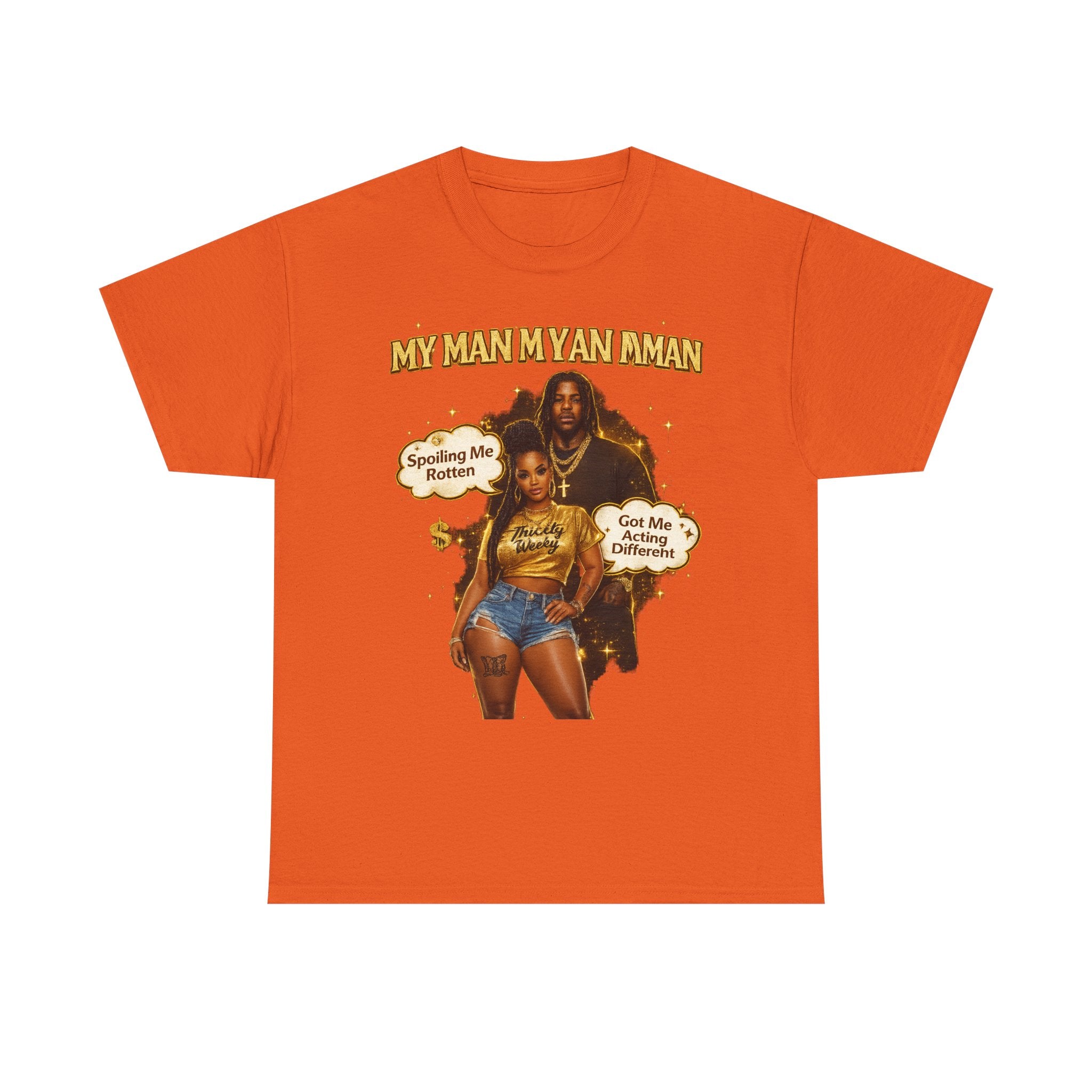 My Man My Ian Ian Graphic Tee — Retro 90s R&B Vibe "Spoiling Me Rotten" Shirt