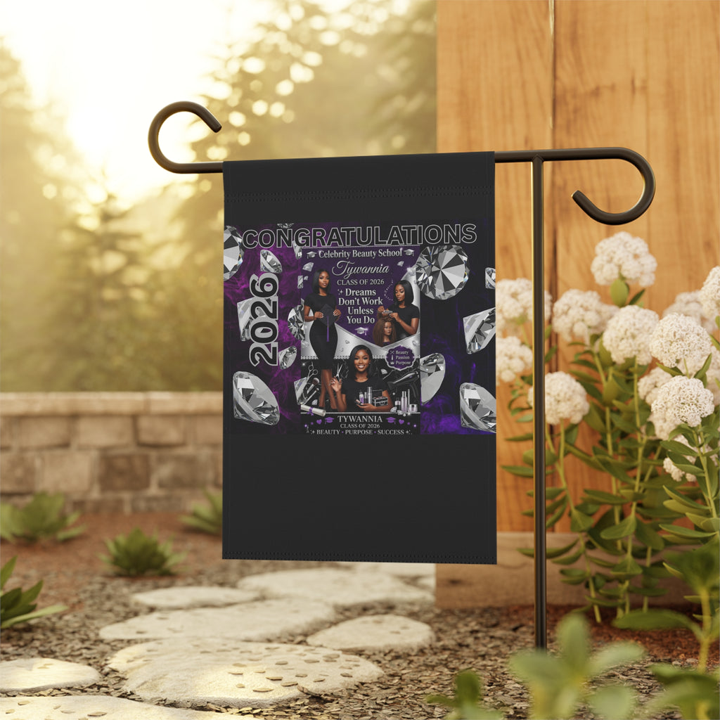 Graduation Garden Flag — 'Congratulations 2026' Custom Photo Banner