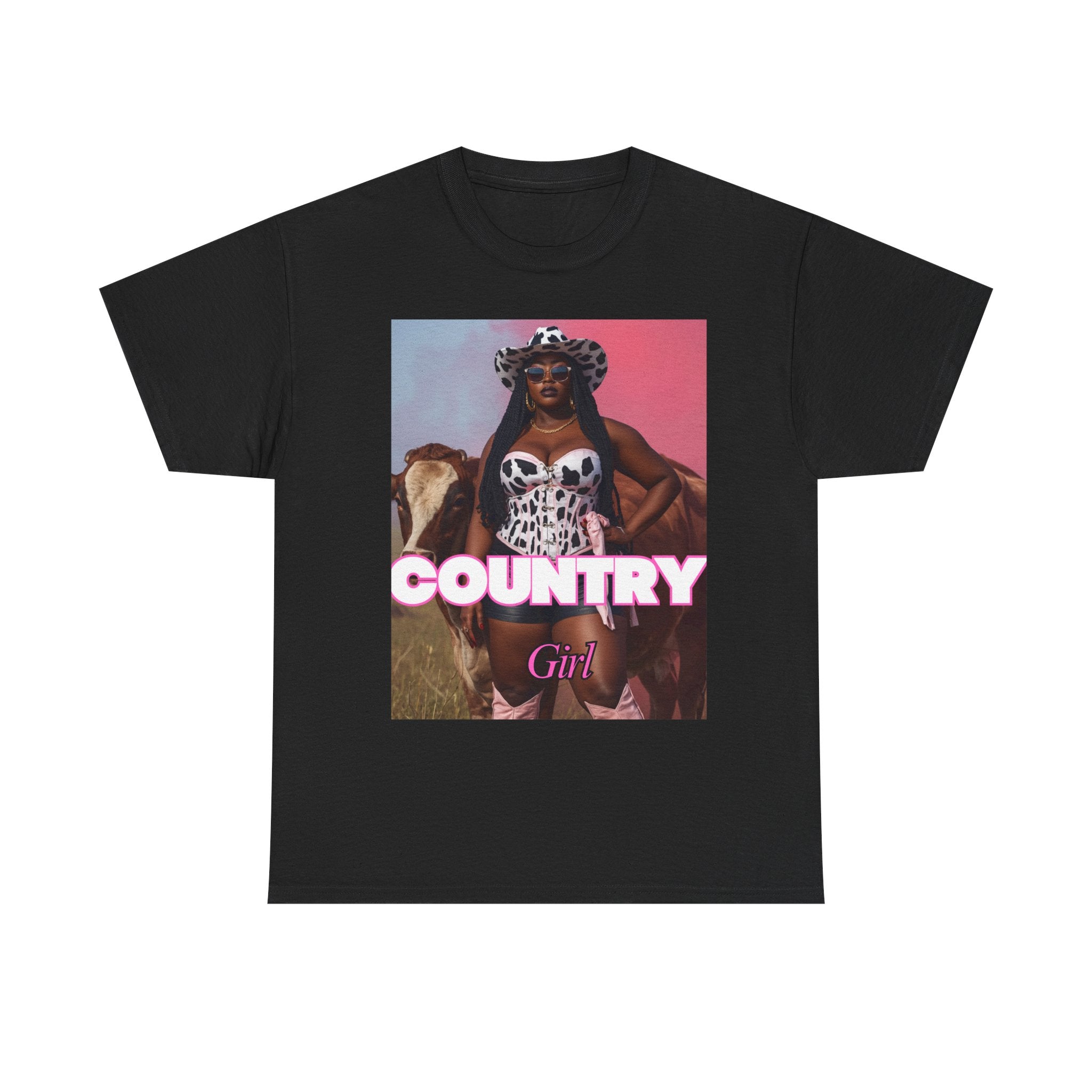 Country Girl Tee — Vintage Cowgirl Graphic T-Shirt