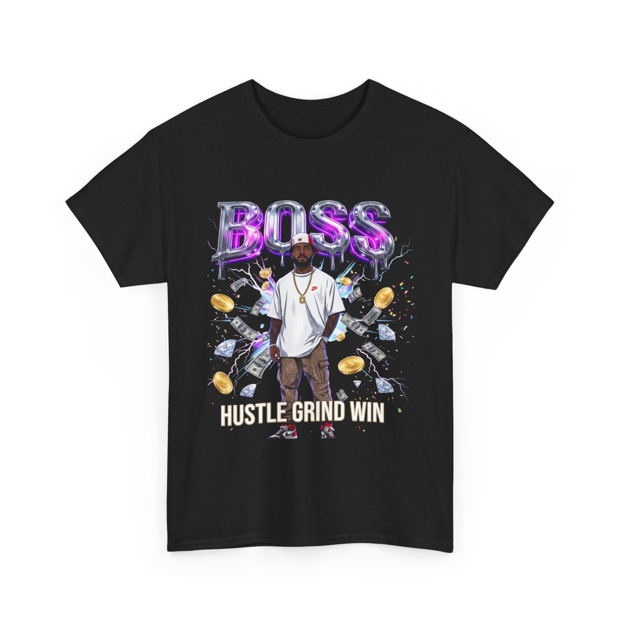 Boss Graphic Tee — Money & Hustle Streetwear T-Shirt