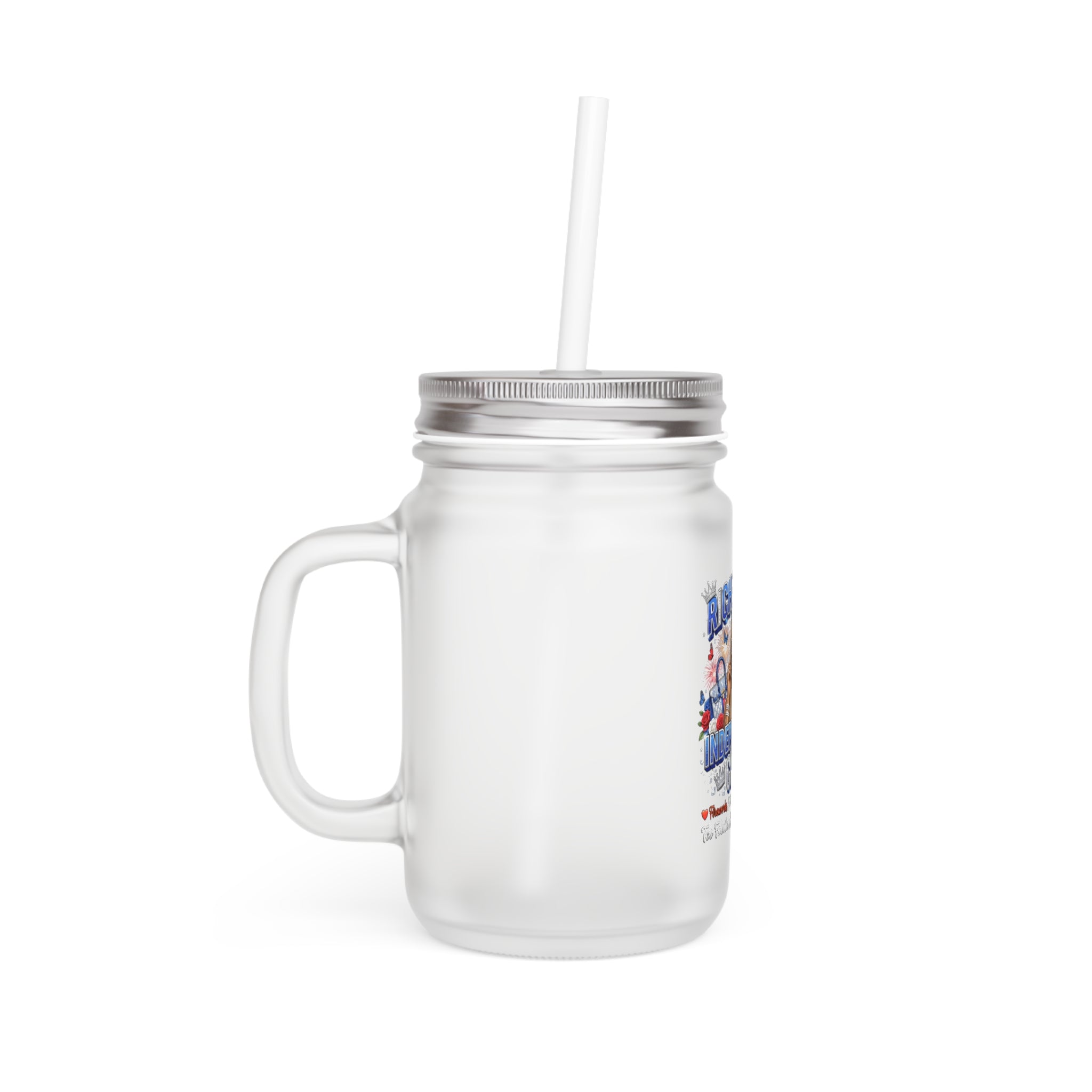 Independence Club Mason Jar Tumbler — Patriotic 'Rich Auntie' 4th of July Gift