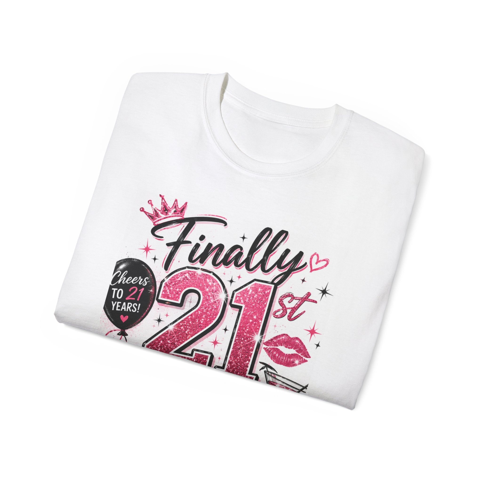 21st Birthday Tee — "Finally 21 & Legal" Celebration Shirt