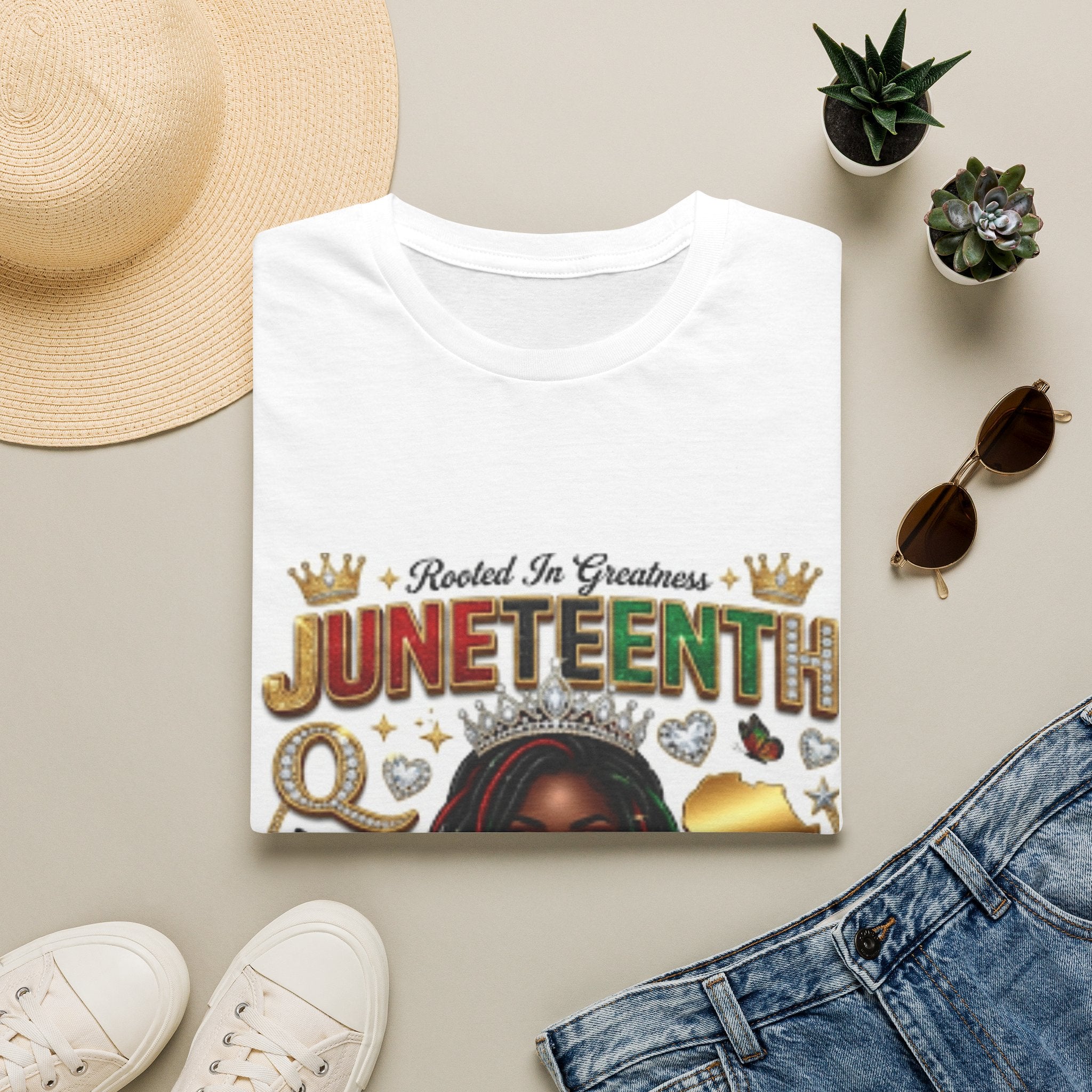 Juneteenth T-Shirt — "Rooted In Greatness" Celebration Tee