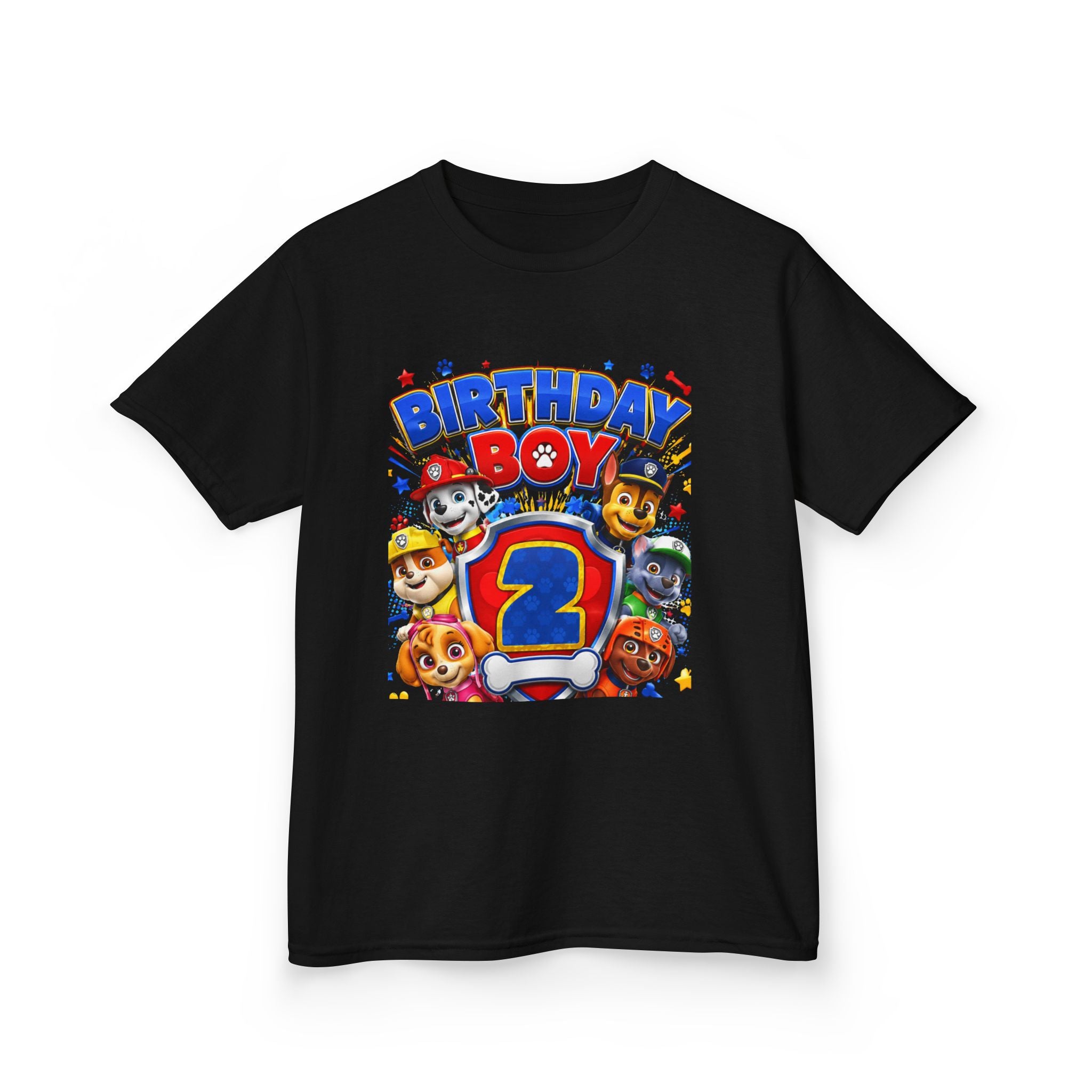 Kids Tee — Birthday Boy 2nd Birthday Character Party Shirt