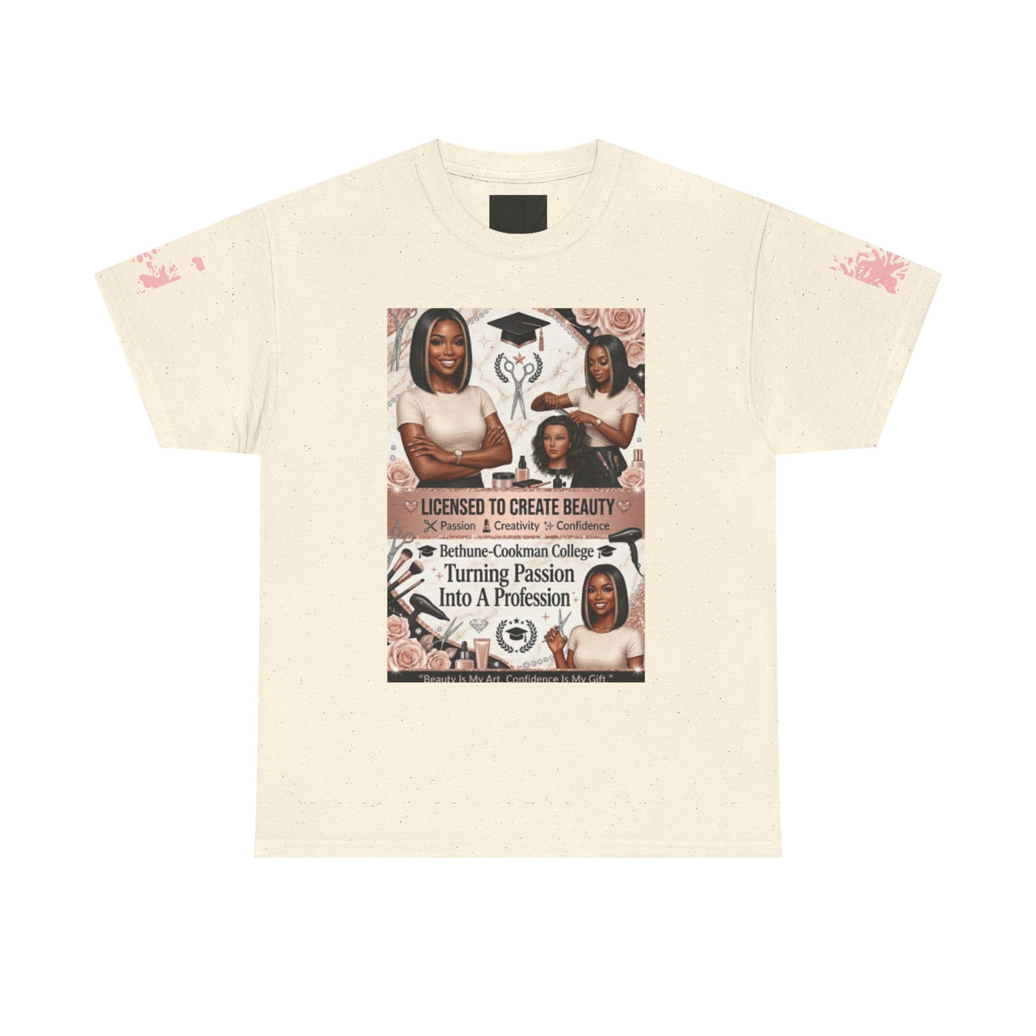 Beauty School Graduate Tee - "Licensed to Create Beauty" Hairstylist T‑Shirt