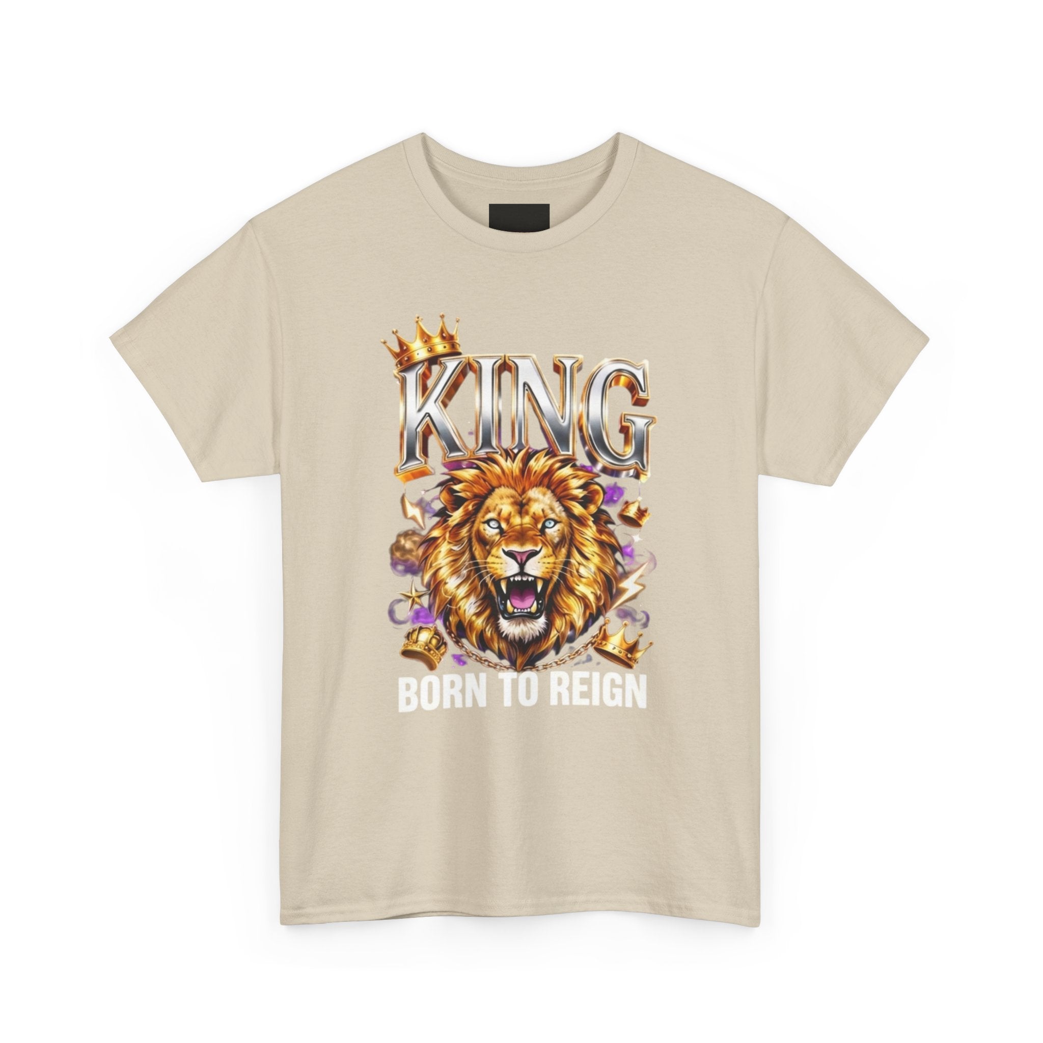 King Lion T-Shirt — Bold Crowned Lion Graphic Tee