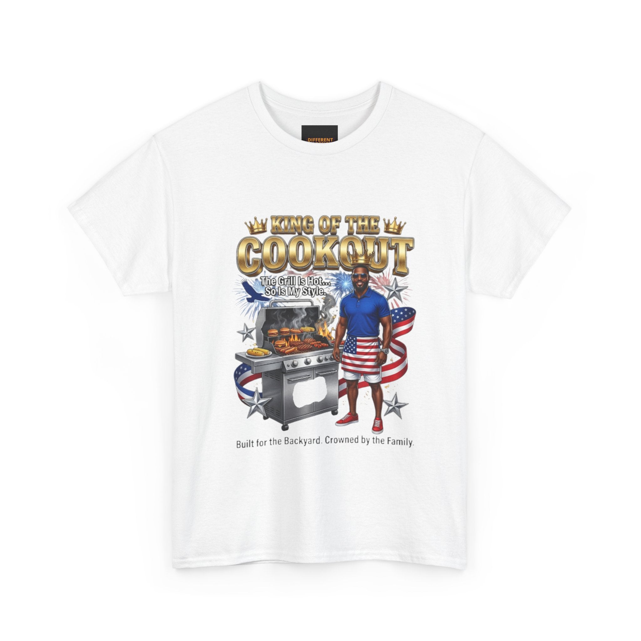 Patriotic Grill Master T‑Shirt — "King of the Cookout" BBQ Tee