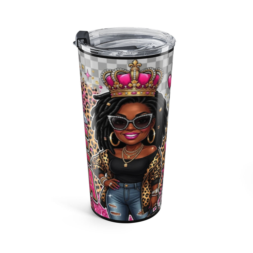 20oz Tumbler — "My Baddie Grandma" Leopard Pink Travel Cup