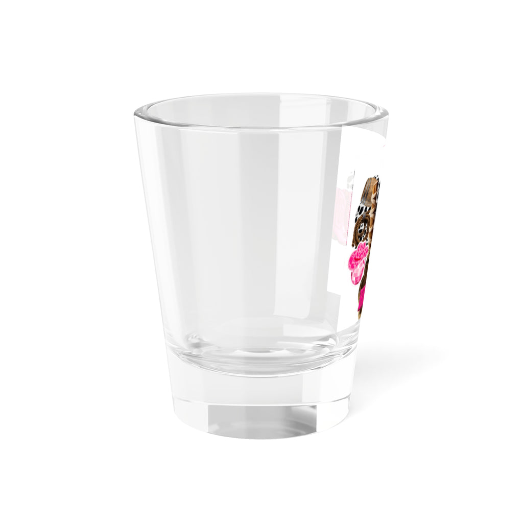 Cowgirl Birthday Shot Glass — Pink Western 1.5oz Party Favor