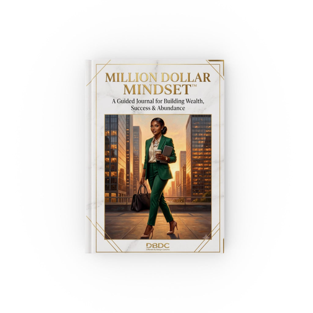 Million Dollar Mindset Hardback Journal — Guided Wealth, Success & Abundance Planner