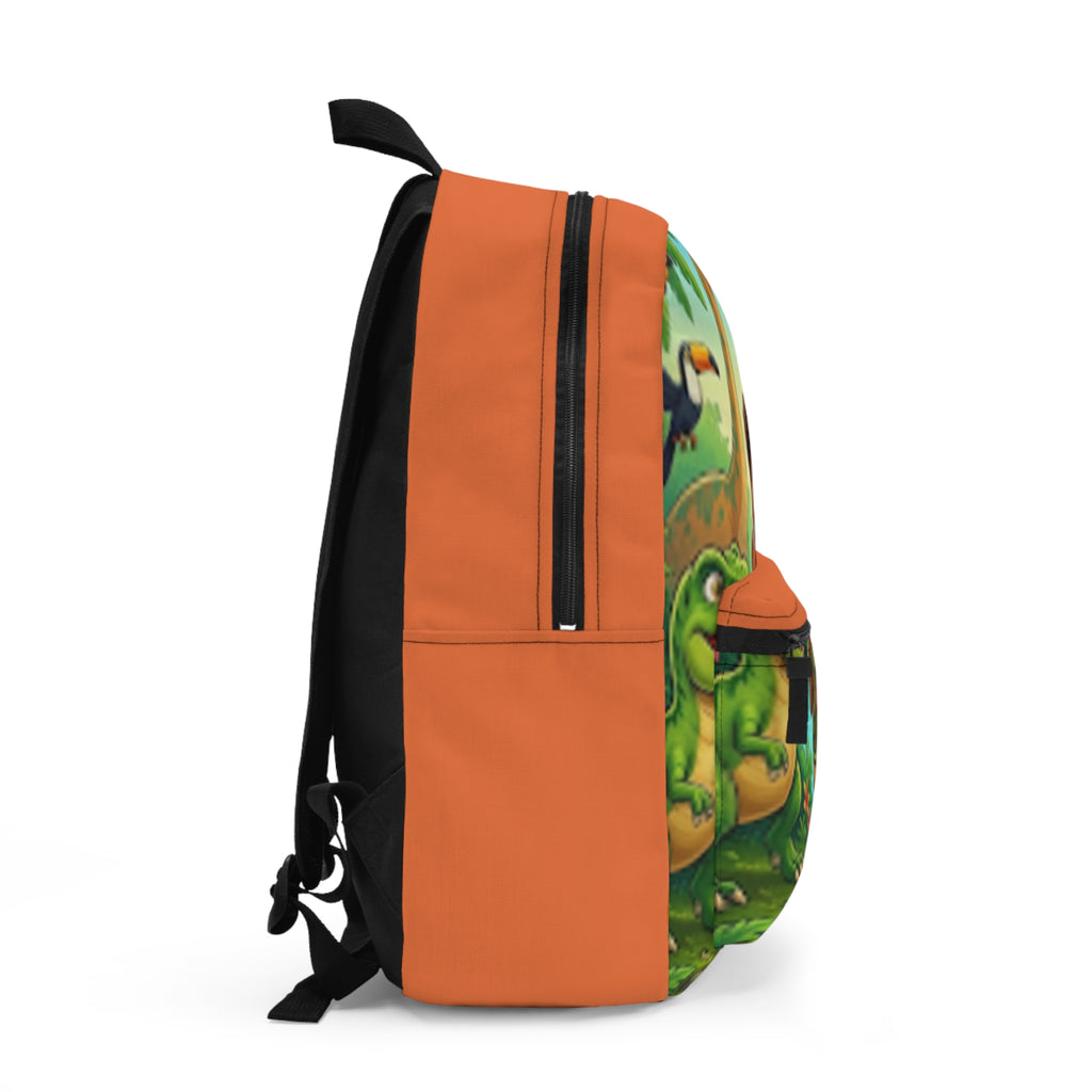 Kids Jungle Adventure Backpack — Cute Dino Explorer School Bag