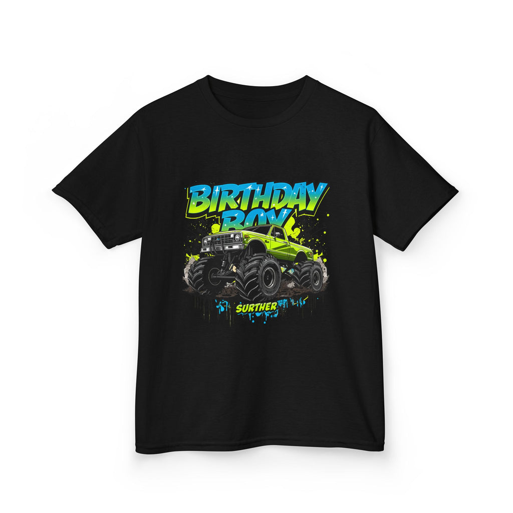 Birthday Boy Monster Truck Kids T-Shirt