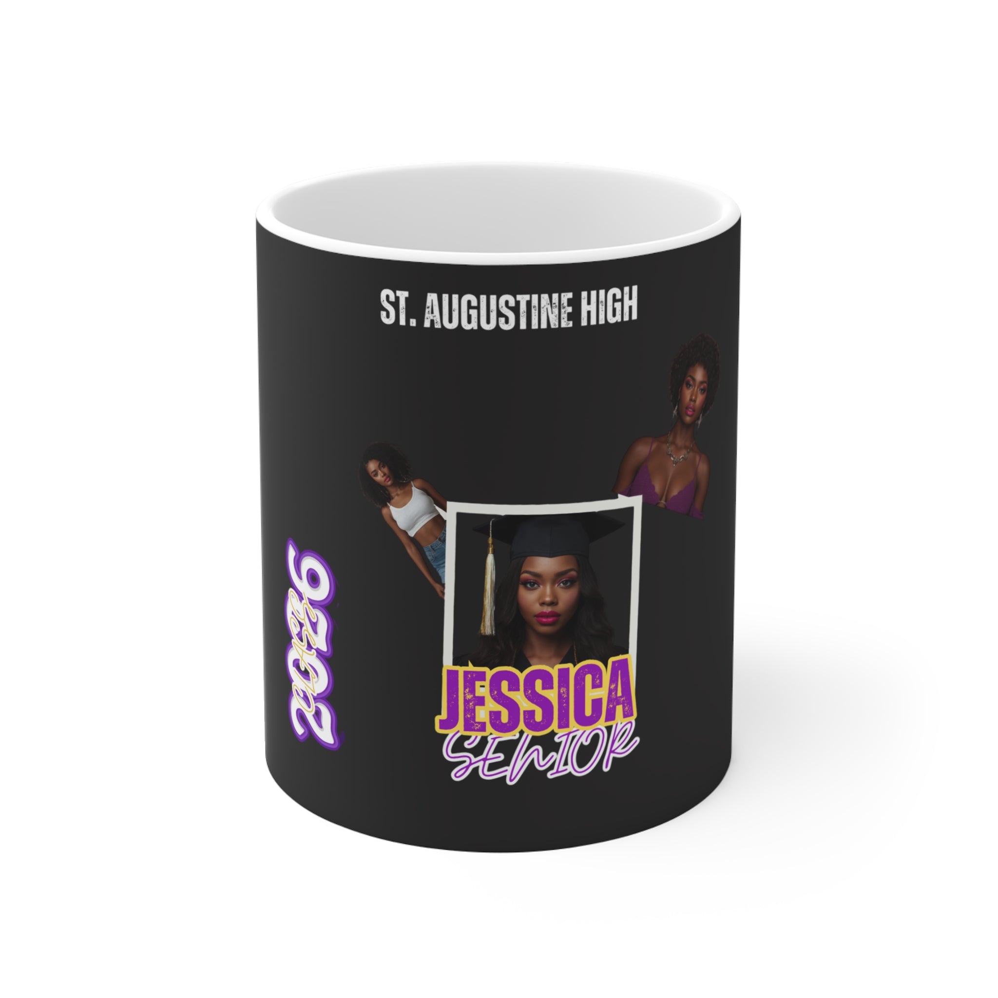 Senior Year Photo Mug — St. Augustine High 2026 Jessica Senior Keepsake