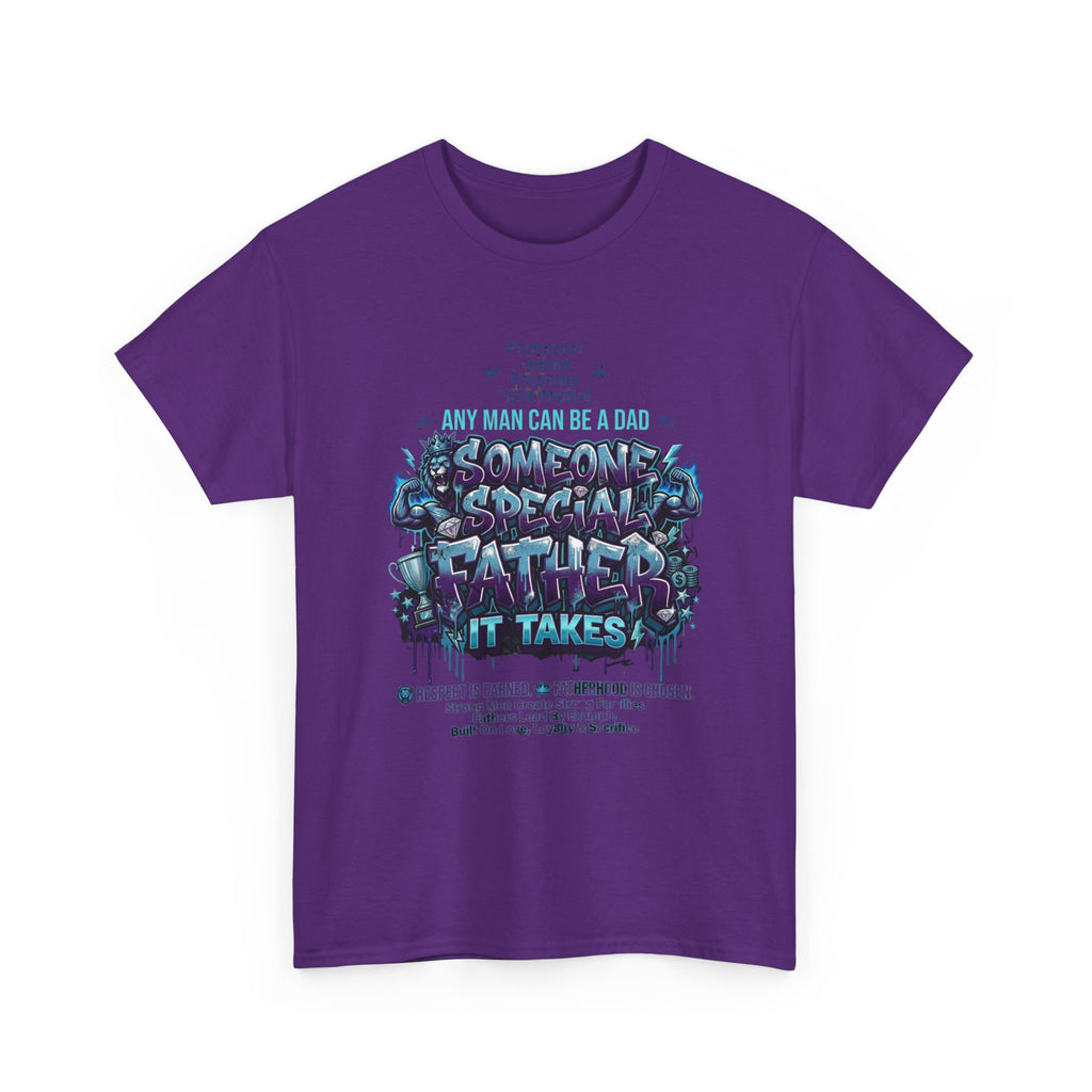Special Father Tee — 'Any Man Can Be A Dad' Father's Day Graphic Shirt