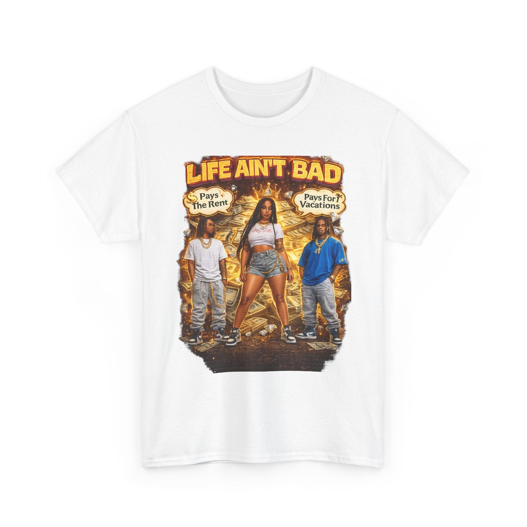 Life Ain't Bad T-Shirt — Vintage Crew Graphic Tee