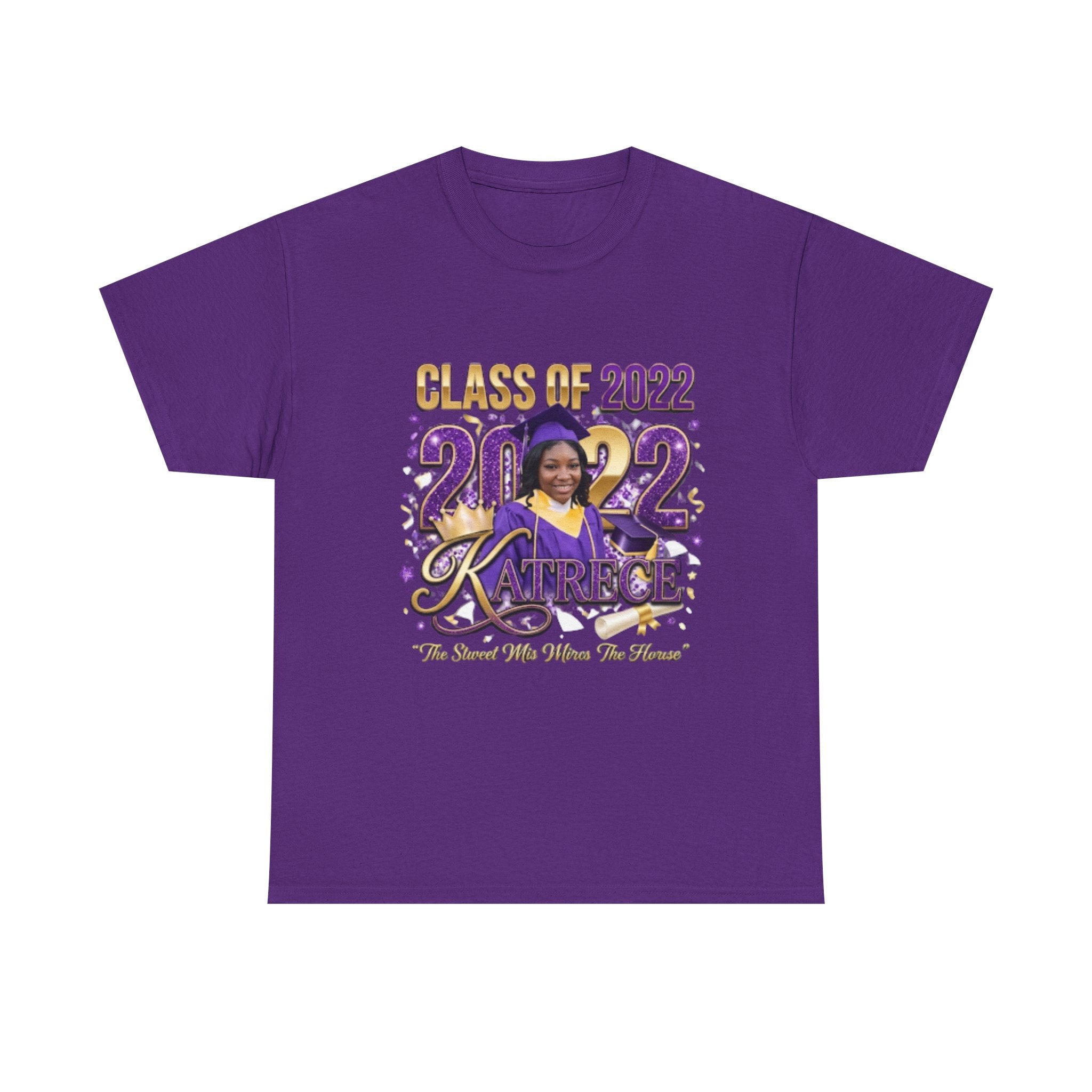 Class of 2022 Personalized Graduation Tee — Custom Name Photo Senior Shirt
