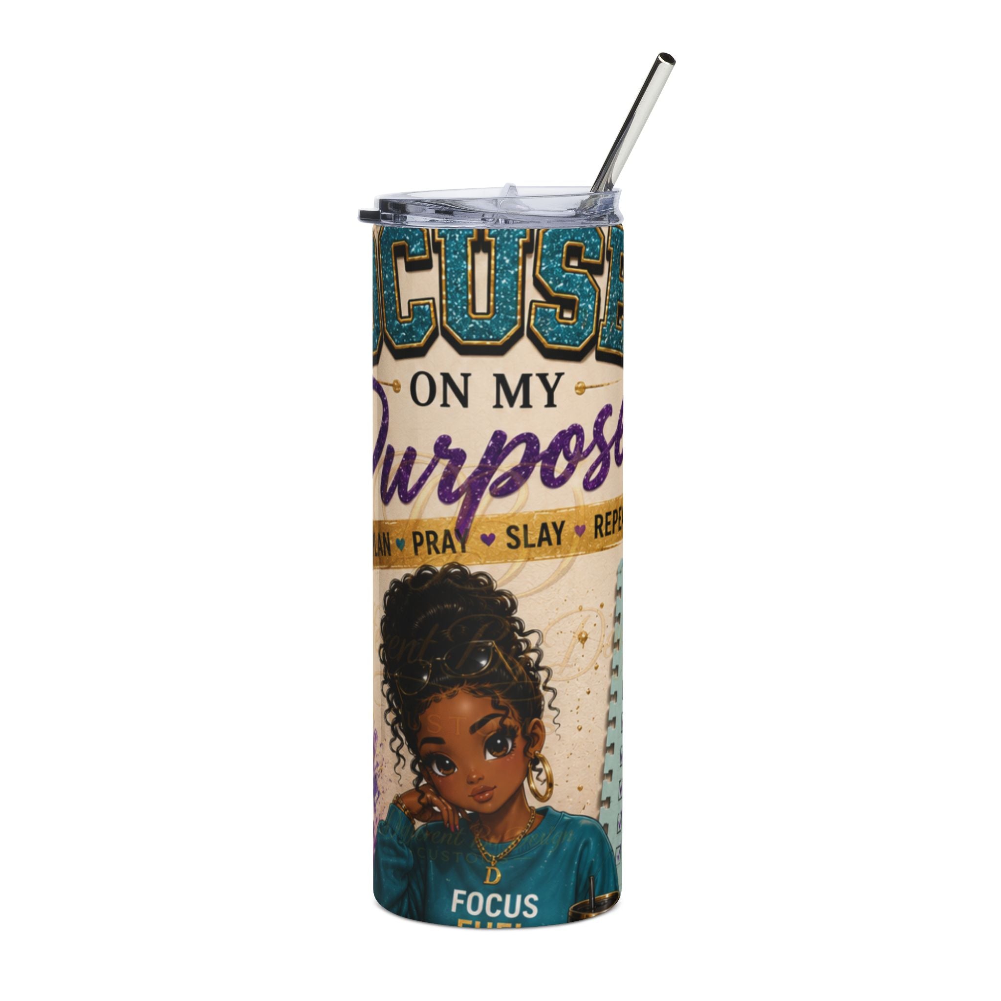 Focus On My Purpose 20oz Stainless Steel Tumbler