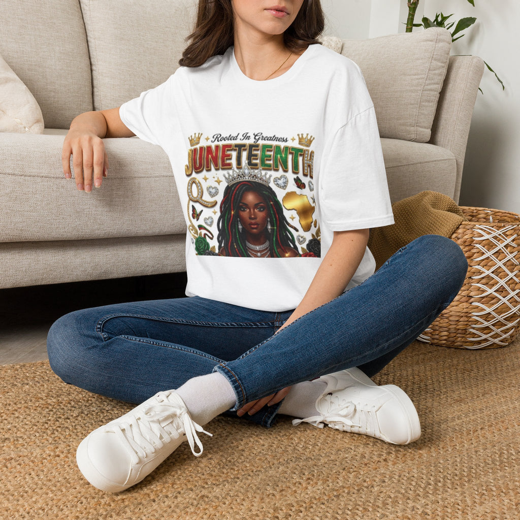 Juneteenth T-Shirt — "Rooted In Greatness" Celebration Tee