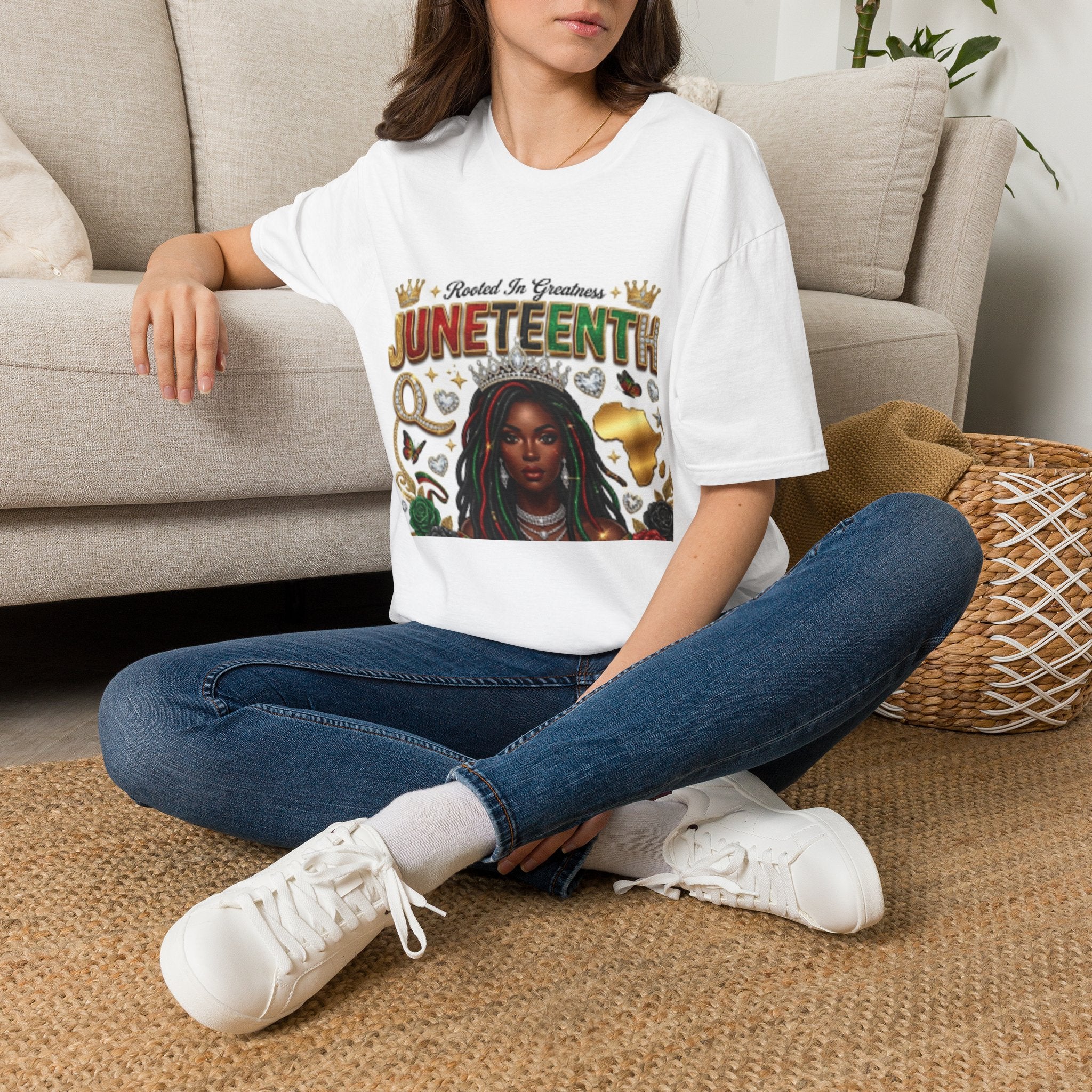 Juneteenth T-Shirt — "Rooted In Greatness" Celebration Tee