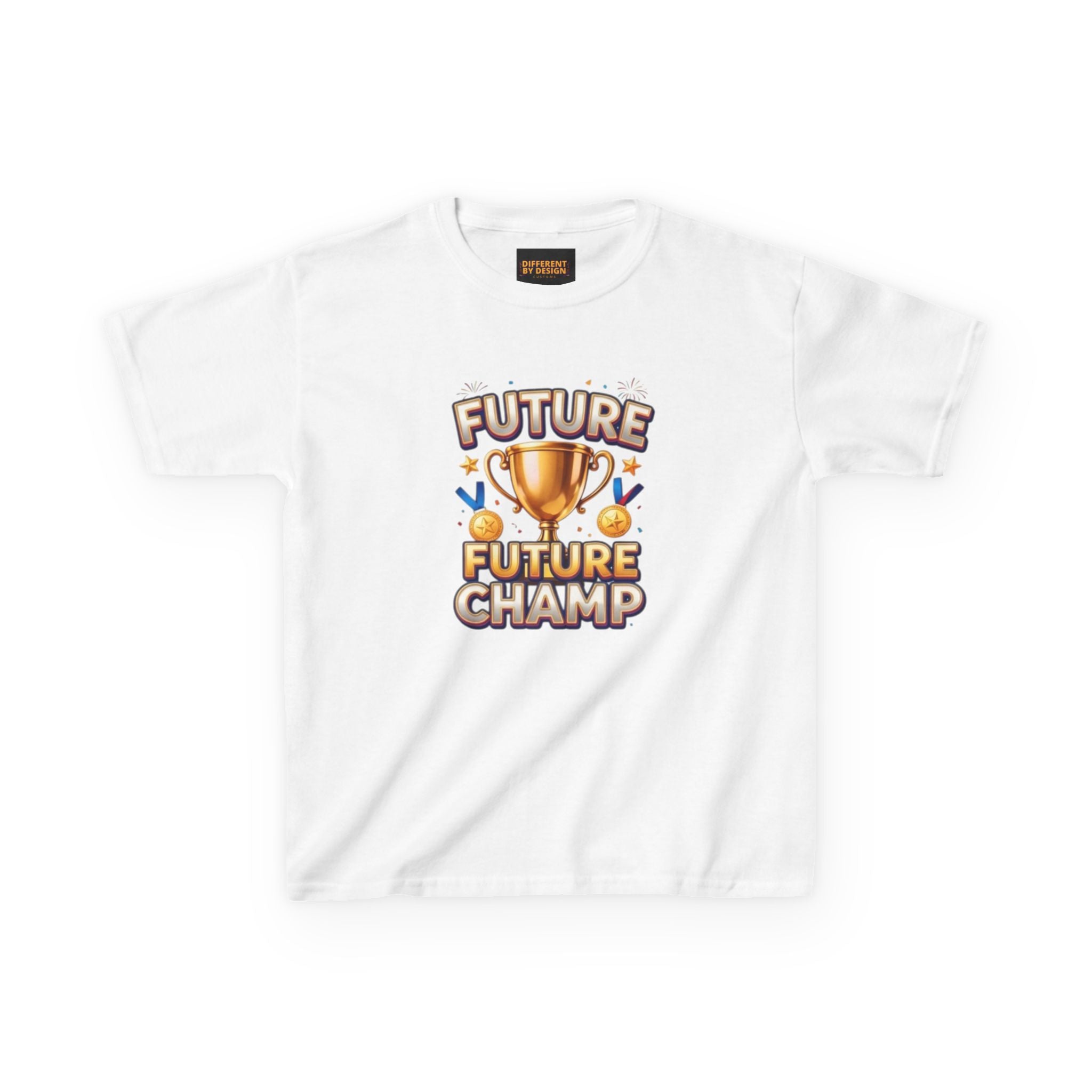 Kids 'Future Champ' Trophy T-Shirt — Motivational Sports Tee for Boys & Girls