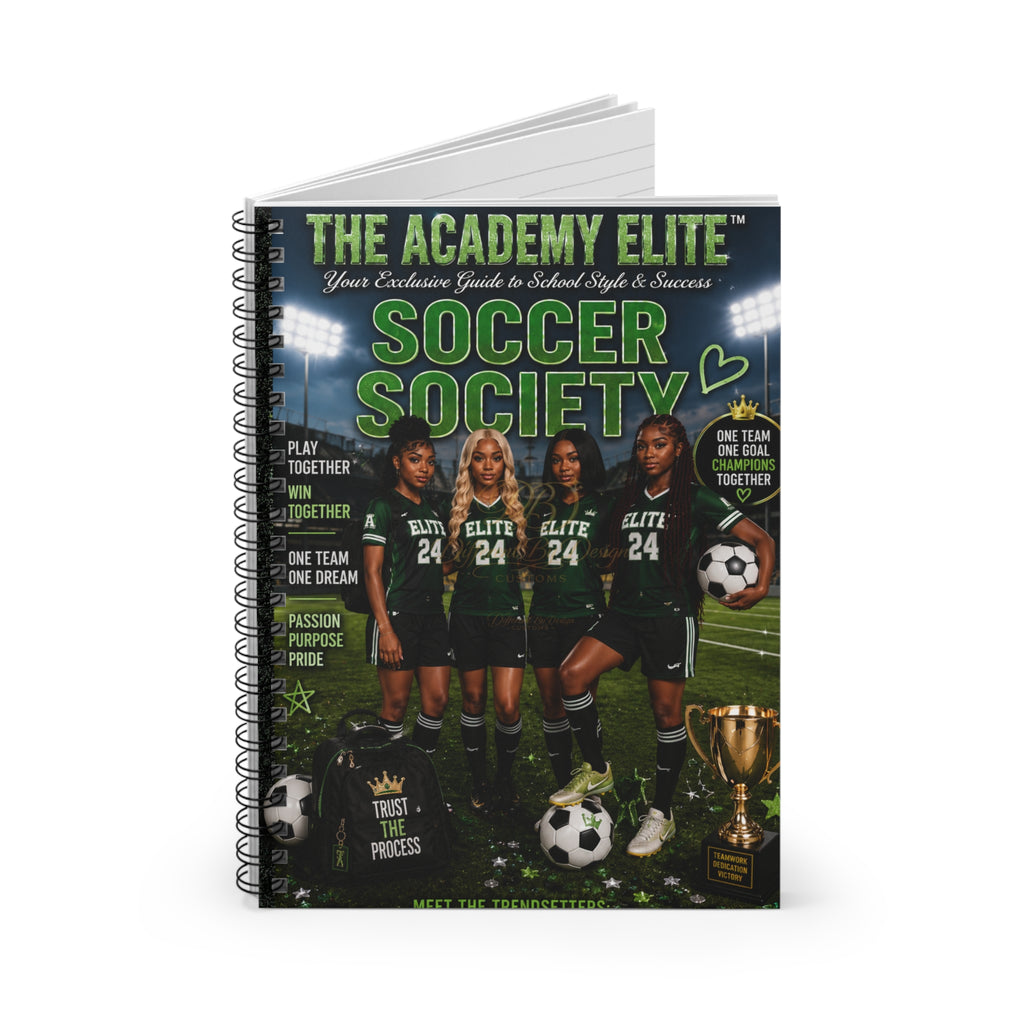 Soccer Society Spiral Notebook — The Academy Elite Team Journal