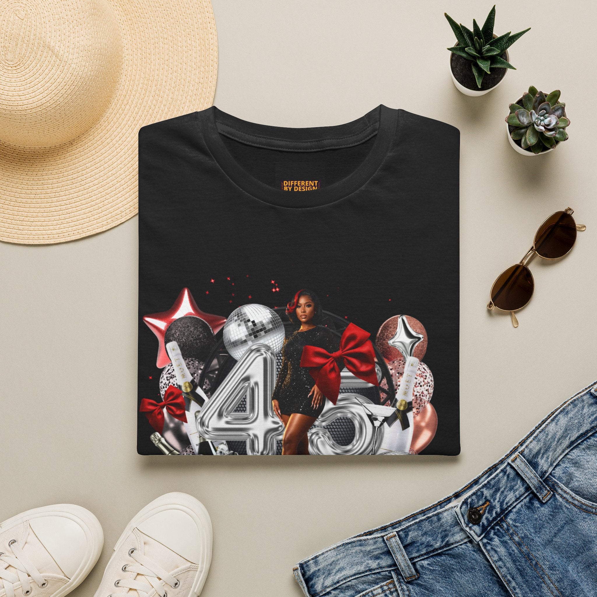 40th Birthday Celebration T-Shirt — '40 & Fabulous' Party Design